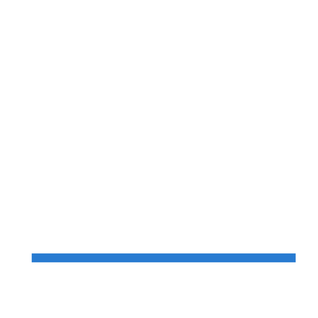 Investor Readiness Program Logo in white text with blue line under the text