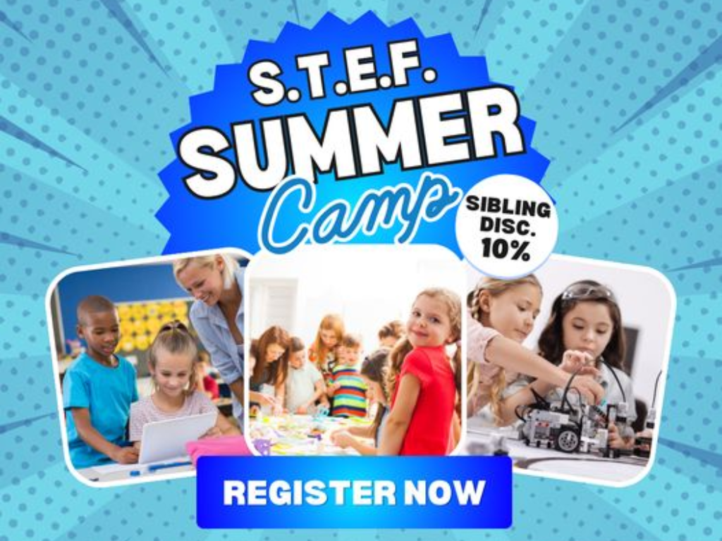 This is a picture of the S.T.E.F summer camp ad