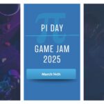 Event Banner to promote PI Day Game Jam on March 14th at the Niagara Falls Innovation Hub